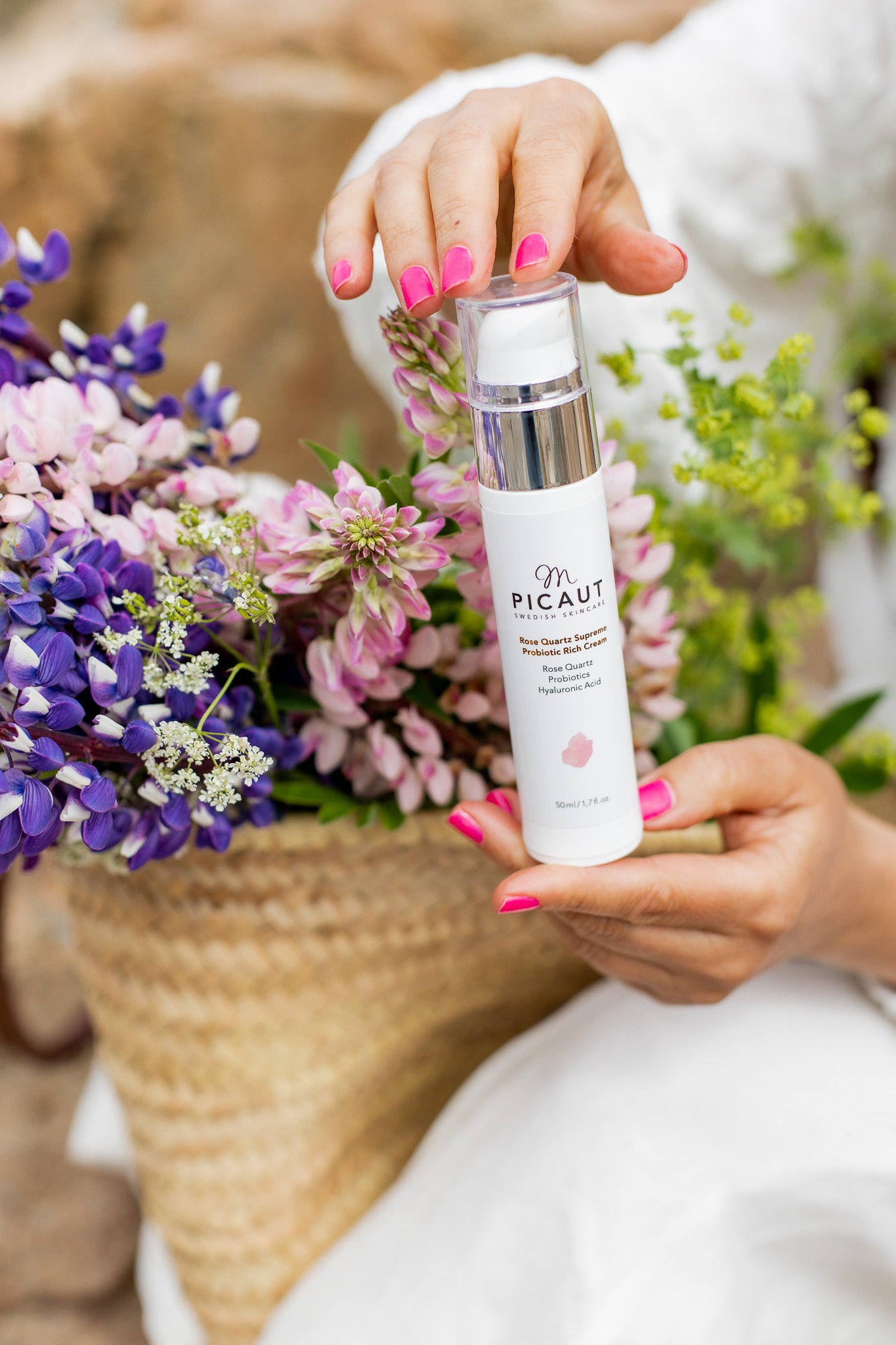 M Picaut Rose Quartz Supreme Probiotic Rich Cream, 50 ml